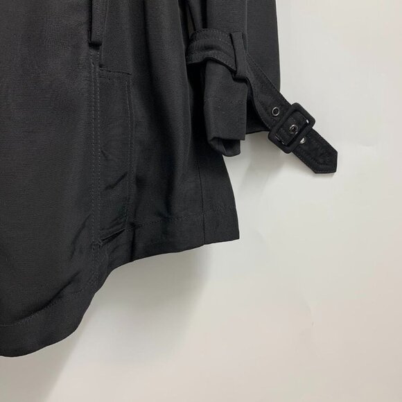 Bebe Women's Short Trench Button Up Flowy Coat Size X NWT - Picture 5 of 14